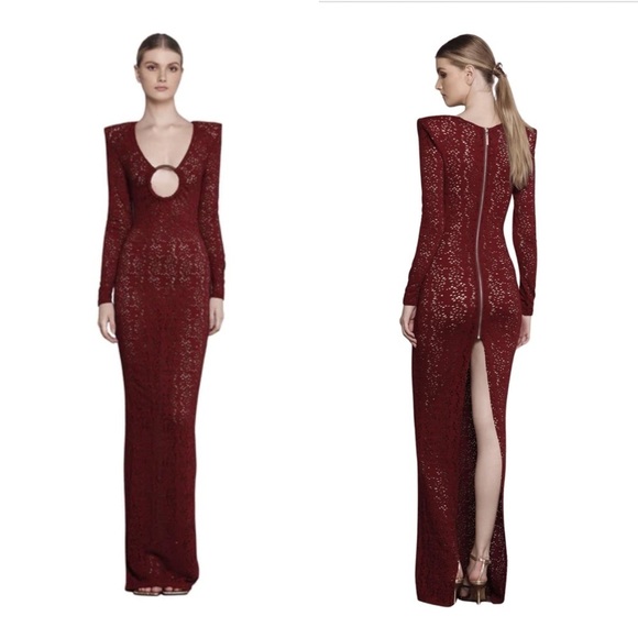 BRONX AND BANCO Mayan Maroon Maxi Dress NWT Sz S/4 - Picture 2 of 10